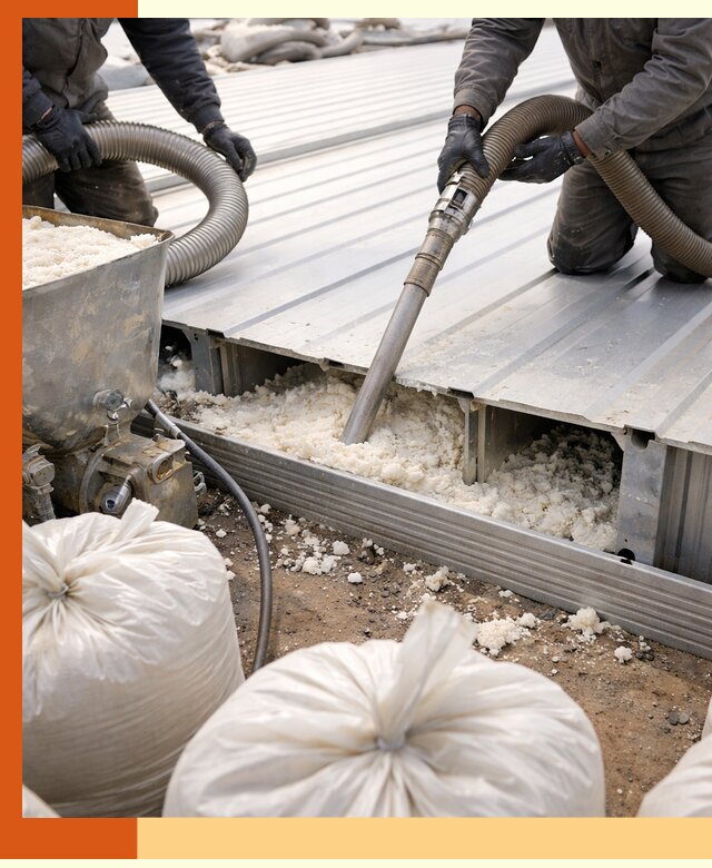 Заполнение пустот кровельных панелей пенными и мокрыми герметиками в Алейске