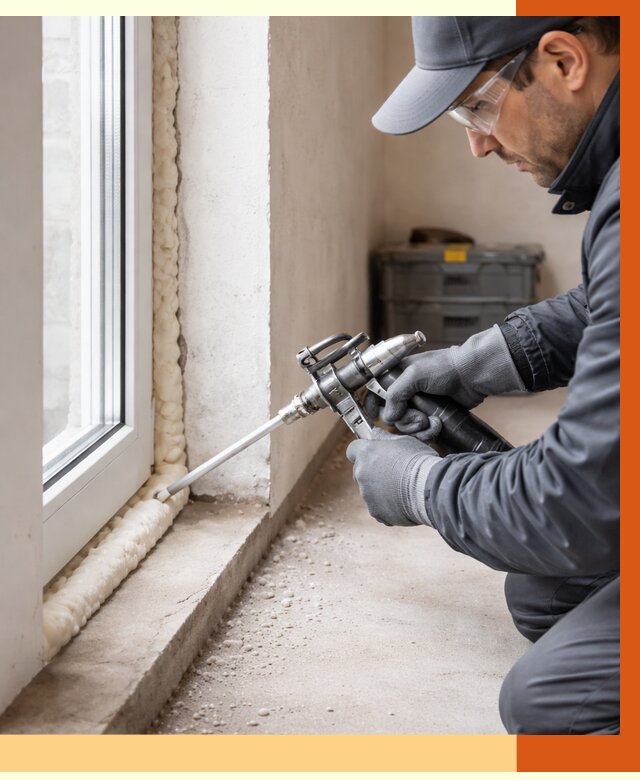 Герметизация стыков ППУ в Алейске от 1701 руб. за м2 — утепление примыканий под ключ | ТепломастерЛук