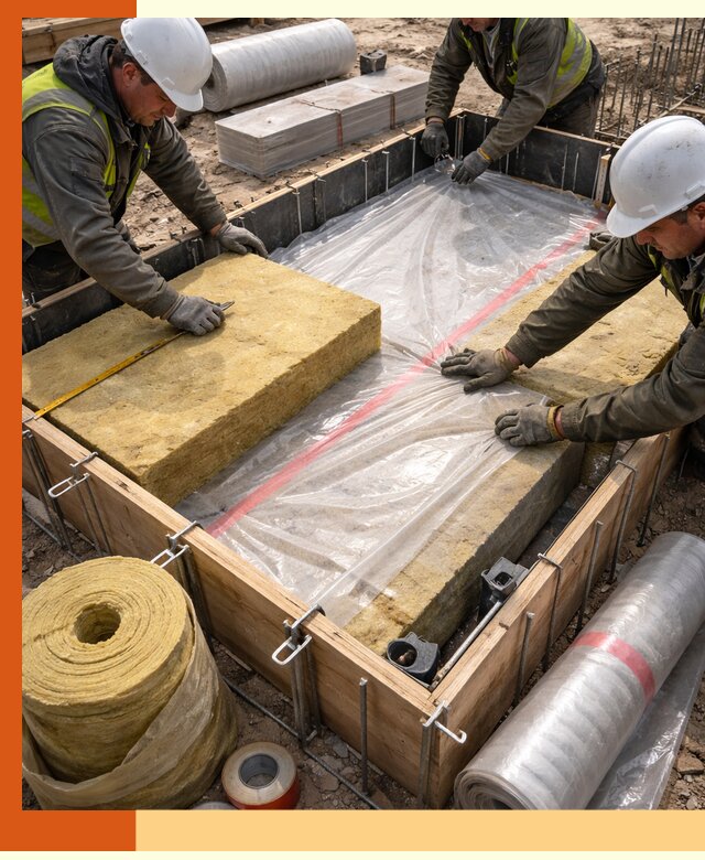 Теплоизоляция опалубки для строительства в Алейске