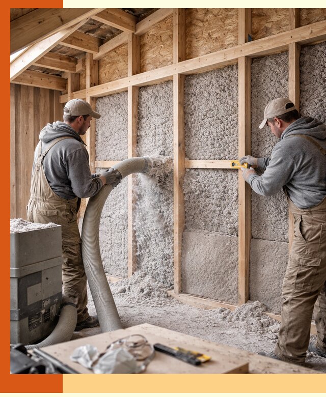 Утепление эковатой стен, потолков и перекрытий в Алейске