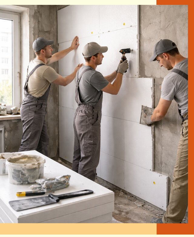 Утепление пенопластом домов и стен в Алейске от 1908 руб. — ТепломастерЛук