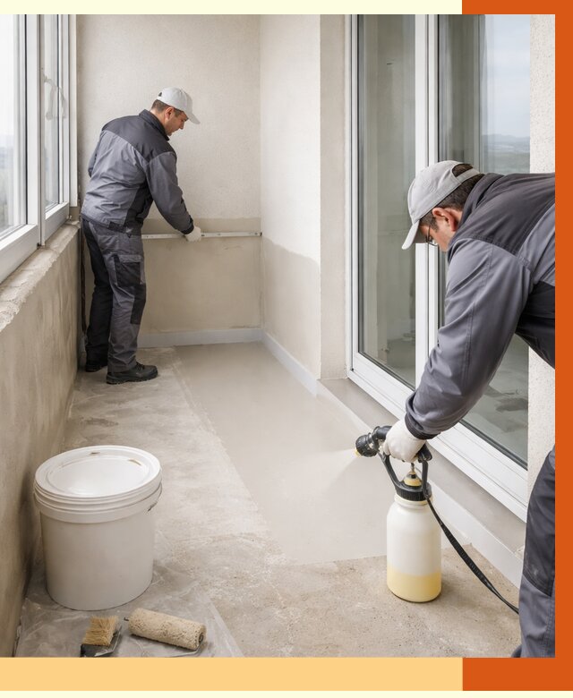 Утепление балкона жидкой теплоизоляцией в Алейске от 5929 руб./м2 | ТепломастерЛук