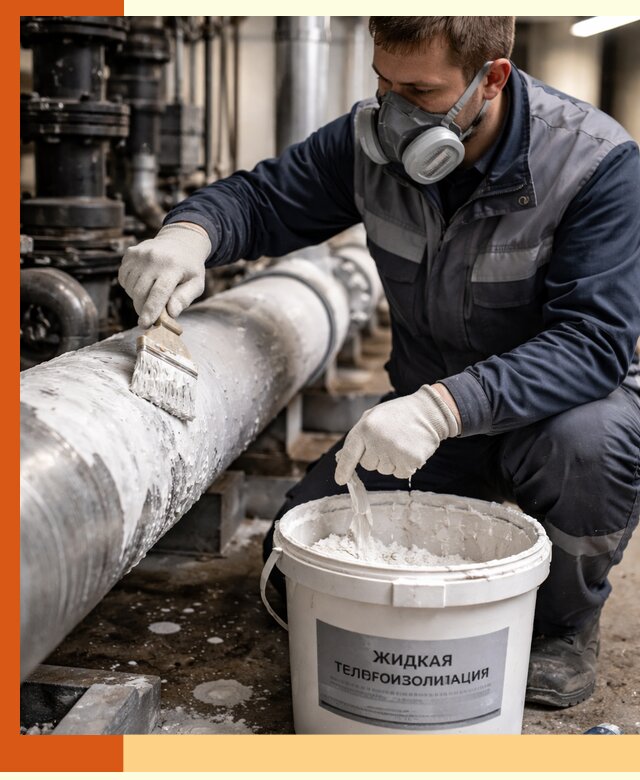 Утепление оборудования жидкой теплоизоляцией в Алейске