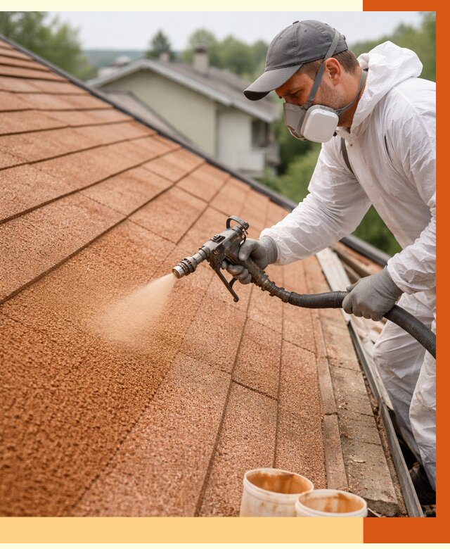 Утепление кровли жидкой пробкой в Алейске от 2784 руб./м² под ключ | ТепломастерЛук