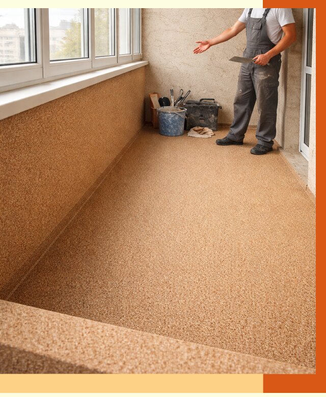 Утепление балкона жидкой пробкой в Алейске от 3764 руб/м² под ключ | ТепломастерЛук