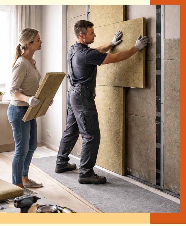 Профессиональная шумоизоляция квартиры в Алейске от 7733 руб. за м2 | ТепломастерЛук