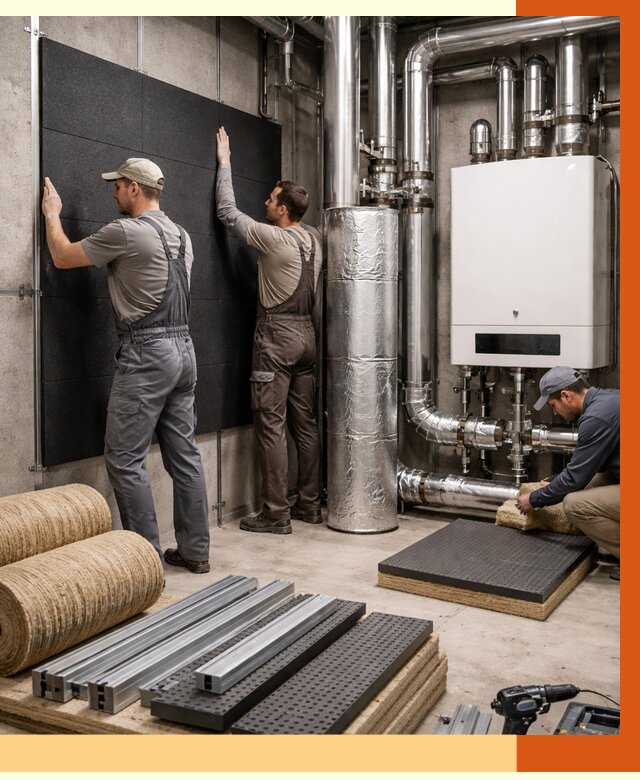 Шумоизоляция котельной в Алейске от 6702 руб. под ключ | Профессиональная звукоизоляция — ТепломастерЛук