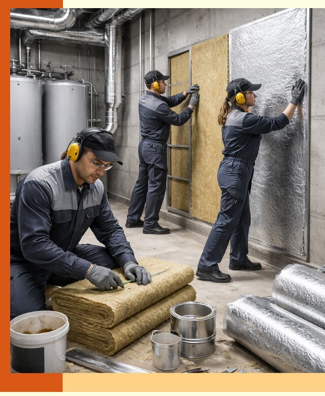 Шумоизоляция котельной в Алейске: профессиональный монтаж и материалы