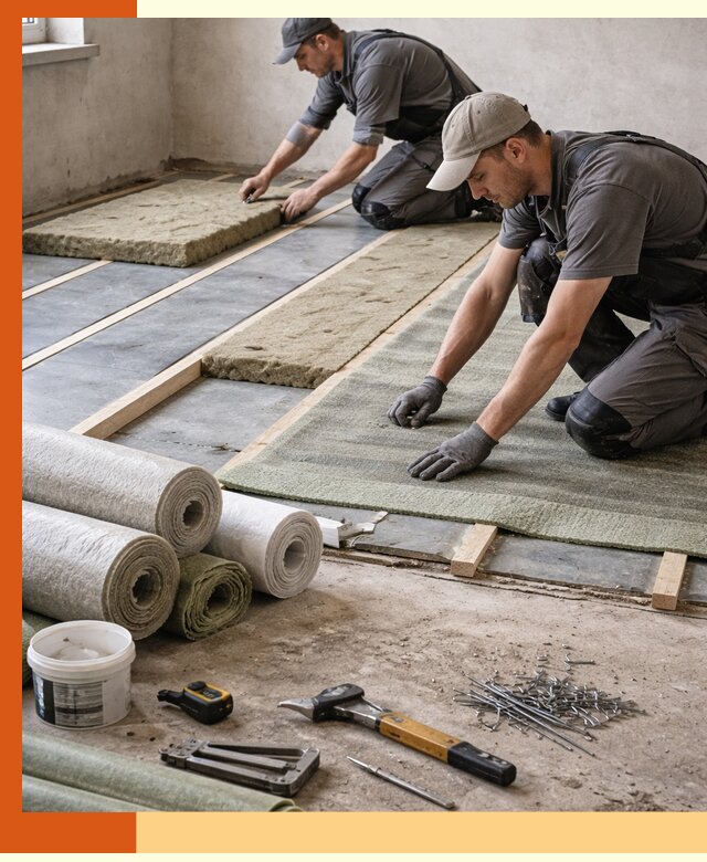 Шумоизоляция пола в Алейске — профессиональная звукоизоляция помещений