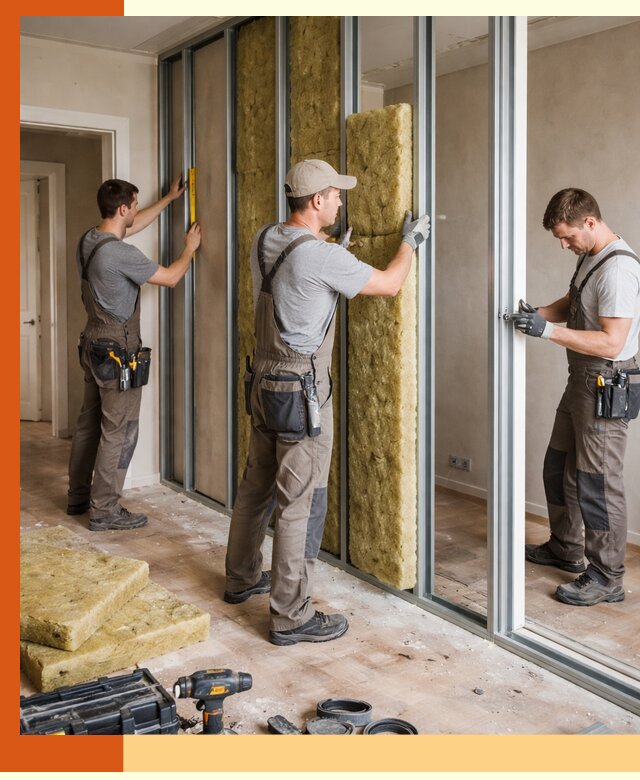 Шумоизоляция межкомнатных перегородок в Алейске эффективно и надёжно