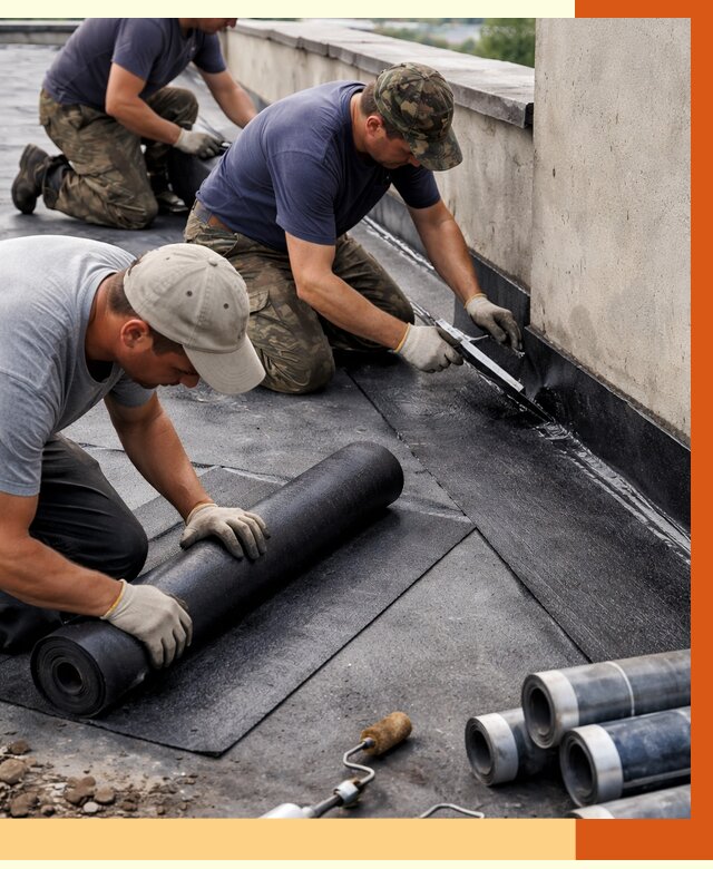 Гидроизоляция кровли в Алейске от 4640 руб. — профессиональная гидроизоляция крыши | ТепломастерЛук