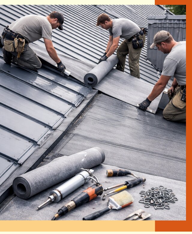 Гидроизоляция металлической кровли полимочевиной в Алейске от 8764 руб. | ТепломастерЛук