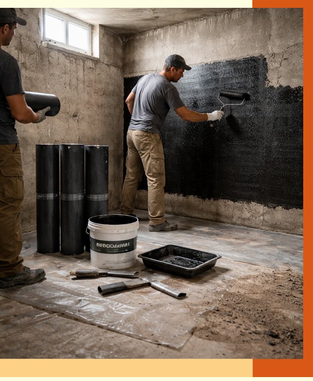 Гидроизоляция подвала в Алейске от 3609 руб. под ключ | Профессионально — ТепломастерЛук