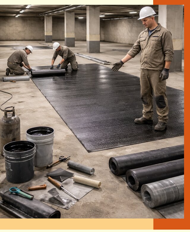 Гидроизоляция паркинга в Алейске от 1237 руб/м² — профессиональная защита | ТепломастерЛук