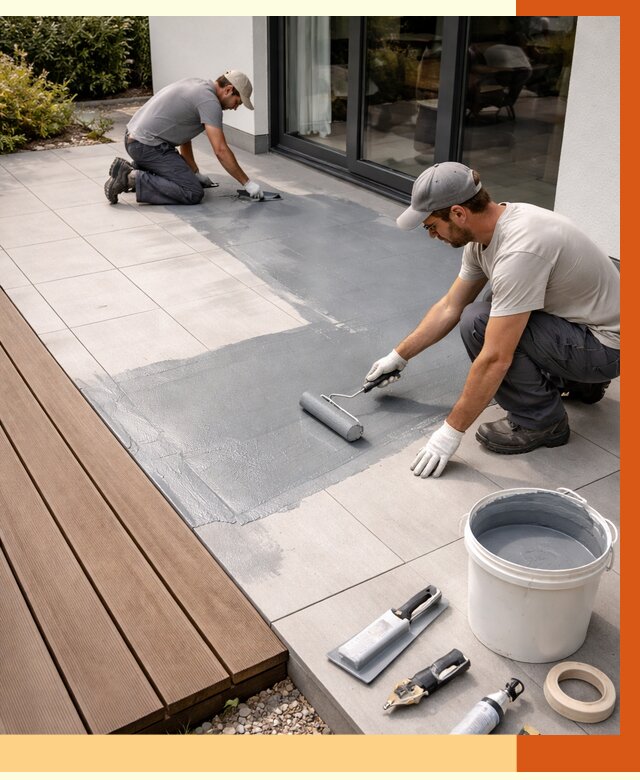 Гидроизоляция террасы в Алейске под ключ от 7733 руб./м² | ТепломастерЛук