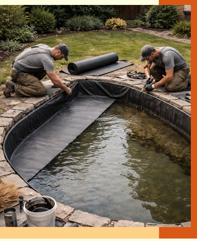 Гидроизоляция пруда в Алейске от 15467 руб. под ключ | ТепломастерЛук профессионально