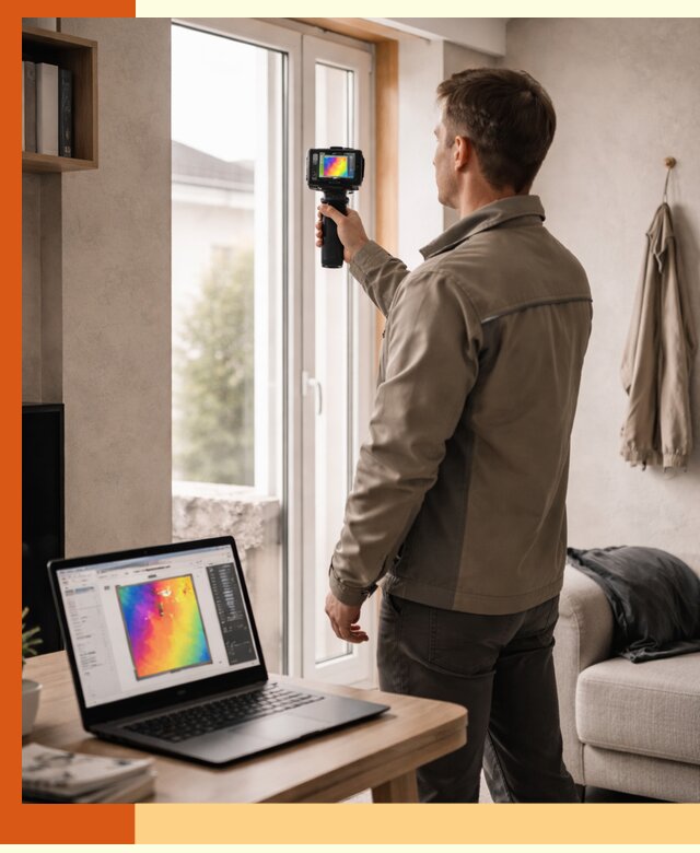 Тепловизионное обследование квартиры в Алейске для поиска утечек тепла