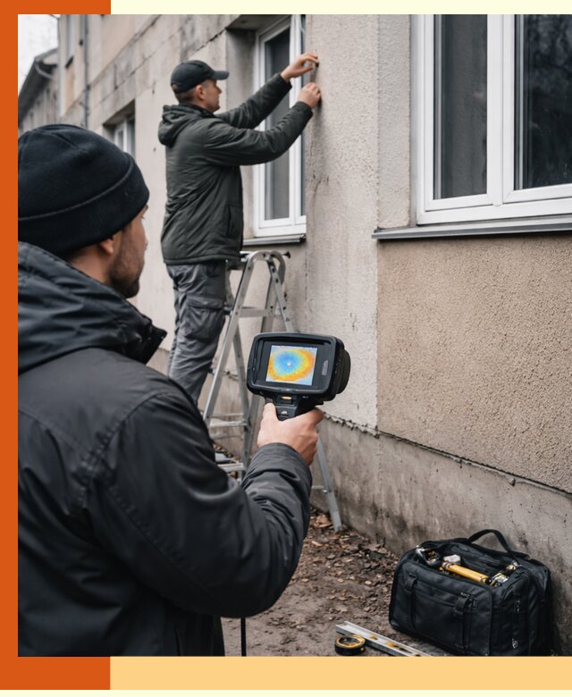 Тепловизионное обследование фасада в Алейске для выявления дефектов