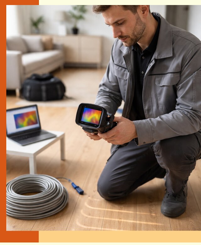 Тепловизионное обследование тёплого пола в Алейске для точной диагностики