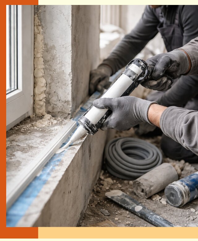 Герметизация стыков и примыканий зданий в Алейске