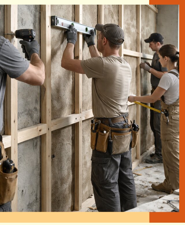 Монтаж обрешетки под утепление в Алейске от 1186 руб/м² | Заказать у ТепломастерЛук