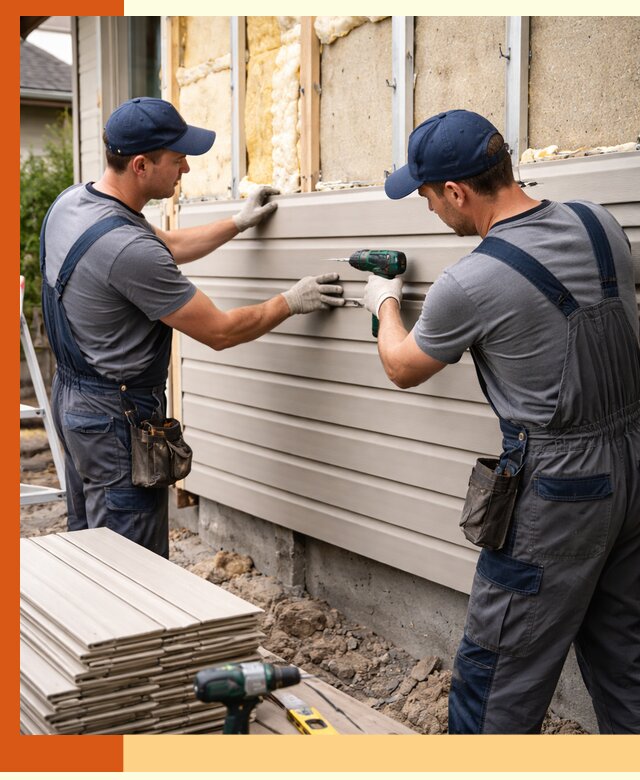 Монтаж сайдинга после утепления в Алейске качественно и надежно